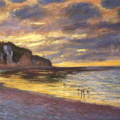 The Ally Point, Low Tide - Monet’s 1882 Masterpiece in High-Quality Oil, Custom-Made in Dafen Village