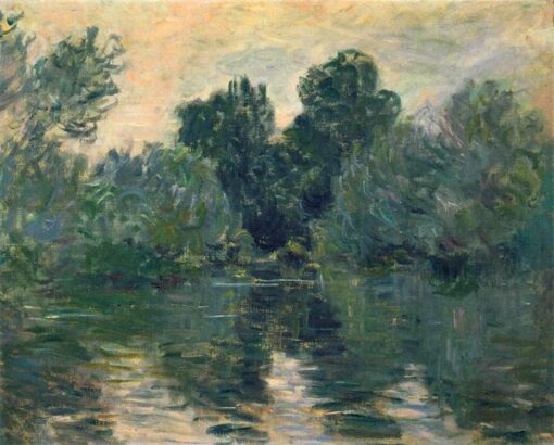 Claude Monet’s The Arm of the Seine (1878) – Hand-Painted Landscape Oil Painting for Living Room