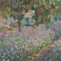 Beautiful Impressionist Garden Painting - Claude Monet’s The Artist's Garden at Giverny - Custom Hand-Painted Oil Painting from Dafen Village