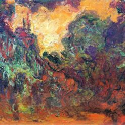 Claude Monet The Artist's House, View from the Rose Garden 1922-1924 Oil Painting - High-Quality Reproduction from Dafen Village