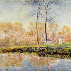 Custom Oil Painting of The Banks of the River Epte at Giverny (1887) by Claude Monet – Made by Dafen Village Artists