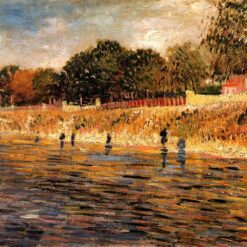 Custom Oil Painting Reproduction of Van Gogh’s The Banks of the Seine (1887) – High-Quality Canvas Art