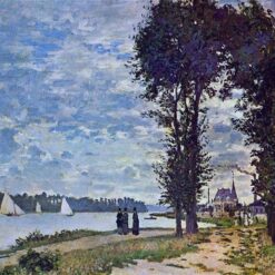 Classic 1872 'The Banks of the Seine at Argenteuil' by Claude Monet - Masterpiece Oil Painting for Home Décor
