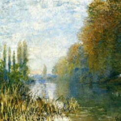 Autumn Landscape: Claude Monet's "The Banks of The Seine in Autumn" (1876) – High-Quality Oil Painting Reproduction by Dafen Village Artists