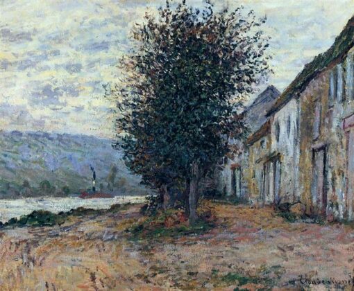 Gorgeous The Banks of the Seine 1878 by Claude Monet – Detailed Impressionist Landscape Oil Painting, Handcrafted in Dafen Village