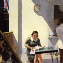 Edward Hopper "The Barber Shop" 1931 - Authentic Oil Painting Reproduction | Elegant Canvas Art from Dafen Village