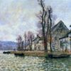 Custom Oil Painting Reproduction of Claude Monet’s The Bend of the Seine at Lavacourt, Winter - High-Quality Landscape Art from Dafen Village