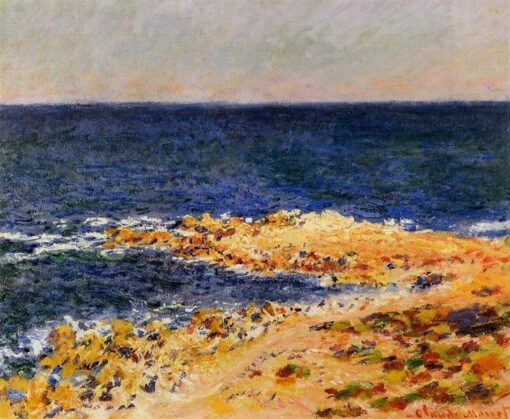 Claude Monet, « Le Grand Bleu » à Antibes, 1888 – Peinture à l'huile de qualité supérieure peinte à la main, art côtier pour la décoration intérieure, artiste du village de Dafen