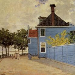 Claude Monet's The Blue House at Zaandam (1871) - Authentic Oil Painting, Custom Hand-Painted Reproduction by Dafen Village Artists