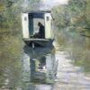 Dafen Village Impressionist Oil Painting of The Boat Studio by Claude Monet (1876) – Custom Canvas Art