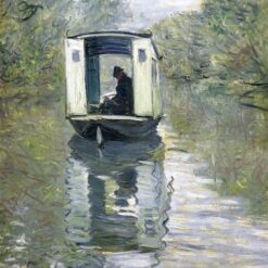 Dafen Village Impressionist Oil Painting of The Boat Studio by Claude Monet (1876) – Custom Canvas Art