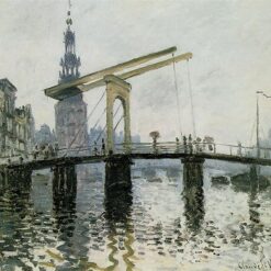 Monet’s The Bridge, Amsterdam (1874) – Beautiful Hand-Painted Oil Painting Reproduction from Dafen Village Studio