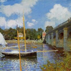 Authentic Hand-Painted The Bridge at Argenteuil (1874) by Claude Monet - Beautiful Oil Painting from Dafen Village