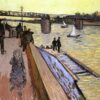 Buy Van Gogh The Bridge at Trinquetaille – 1888 Handcrafted Oil Painting Reproduction for Art Collectors