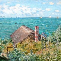 Premium The Cabin at Saint-Adresse (1867) Oil Painting by Claude Monet – Made to Order, Hand-Painted at Dafen Village