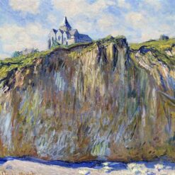 Premium Hand-Painted The Church at Varengeville (1882) by Claude Monet – Custom Oil Painting from Dafen Village Studio
