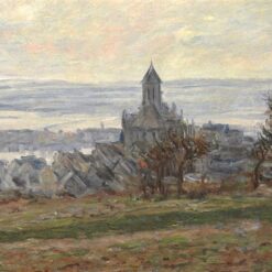 Authentic The Church of Vetheuil (1881) by Claude Monet – Handcrafted Custom Oil Painting from Dafen Village