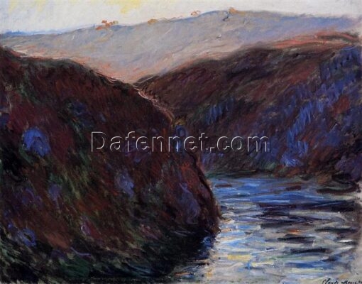 Custom Oil Painting of The Creuse Valley, Evening Effect by Claude Monet (1889) – Beautiful Reproduction from Dafen Village Studio