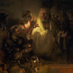 Rembrandt 'The Denial of Peter' 1660 – A Profound Biblical Scene of Denial and Redemption