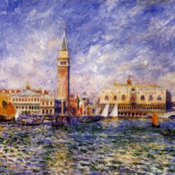 Renoir "The Doges' Palace" 1881 – Custom Oil Painting Reproduction of Venice’s Grand Palatial Beauty