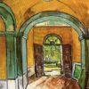 Custom Oil Painting Reproduction of Van Gogh’s The Entrance Hall of Saint-Paul Hospital (1889) – High-Quality Canvas Art