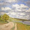 Impressionist Oil Painting of The Estuary of the Seine (1868) by Claude Monet – Expertly Handcrafted at Dafen Village