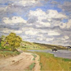 Impressionist Oil Painting of The Estuary of the Seine (1868) by Claude Monet – Expertly Handcrafted at Dafen Village
