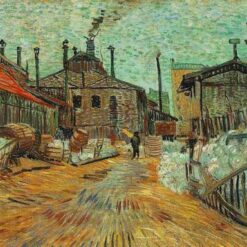 Custom Oil Painting Reproduction of Van Gogh’s The Factory at Asnieres (1887) – High-Quality Canvas Art