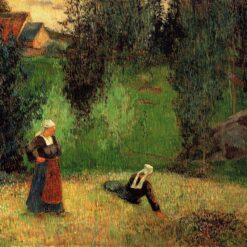 Paul Gauguin "The First Flowers" 1888 - Custom Oil Painting Reproduction