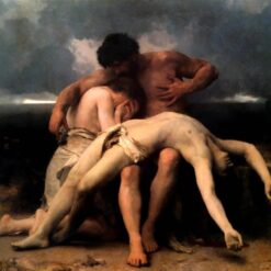 Hand-painted Oil Reproduction of Bouguereau's "The First Mourning" | Fine Art for Home Décor