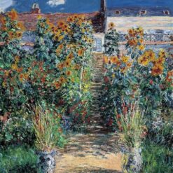 Custom Oil Painting of The Garden at Vetheuil by Claude Monet (1881) – Beautiful Reproduction from Dafen Village Studio