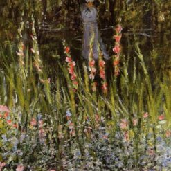 Custom Oil Painting of The Garden Gate at Vetheuil by Claude Monet (1876) – Beautiful Reproduction from Dafen Village Studio
