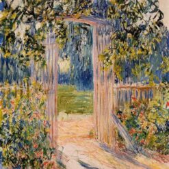 Authentic The Garden Gate (1881) by Claude Monet – Handcrafted Custom Oil Painting from Dafen Village