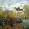 Impressionist Oil Painting of The Garden of Monet at Argenteuil (1873) by Claude Monet – Expertly Handcrafted at Dafen Village