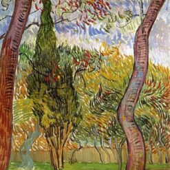 The Garden of Saint-Paul Hospital (1889) by Van Gogh – Hand-Painted Oil Painting Reproduction from Dafen Village
