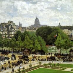 Premium Hand-Painted The Garden of the Princess (1867) by Claude Monet – Custom Oil Painting from Dafen Village Studio