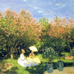 Custom Oil Painting of The Garden by Claude Monet (1872) – Beautiful Reproduction from Dafen Village Studio