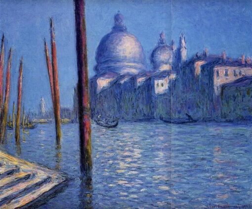 Impressionistisches Ölgemälde „Der Grand Canal“ (1908) von Claude Monet – meisterhaft handgefertigt im Dorf Dafen