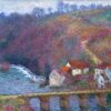 Original Oil Painting of "The Grande Creuse by the Bridge at Vervy" by Claude Monet, Handcrafted Canvas Art for Home Decor from Dafen Village