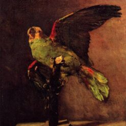 The Green Parrot by Van Gogh – 1886 Oil Painting Reproduction, High-Quality Canvas Art