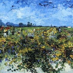 Authentic Van Gogh 1888 The Green Vineyard – Handcrafted Oil Painting Reproduction