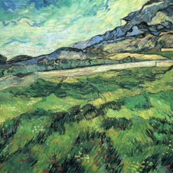 Buy Van Gogh The Green Wheatfield behind the Asylum – 1889 Custom Oil Painting Reproduction for Home Decor