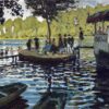 Original Style Oil Painting of The Grenouillère (1869) by Claude Monet – Created by Dafen Village Artists with Attention to Detail