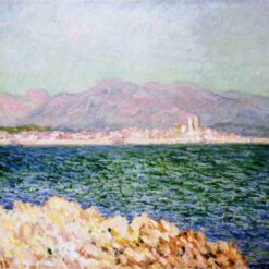 Original Hand-painted Monet Oil Painting – "The Gulf of Antibes," Custom Canvas Art for Elegant Home or Office Decor