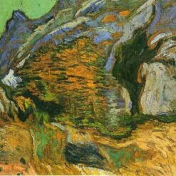 The Gully Peiroulets by Van Gogh – 1889 Oil Painting Reproduction, High-Quality Canvas Art