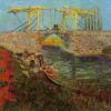 The Langlois Bridge at Arles by Van Gogh – 1888 Oil Painting Reproduction, High-Quality Canvas Art
