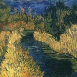 Authentic Van Gogh 1890 The Little Stream – Handcrafted Oil Painting Reproduction