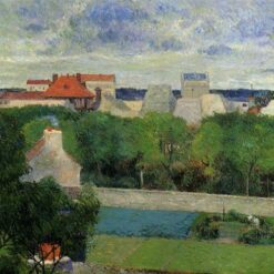 The Market Gardens of Vaugirard" by Paul Gauguin 1879 - Hand-Painted Oil Painting Reproduction | French Landscape Art