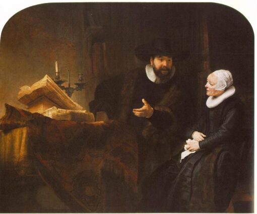 Rembrandt ‘The Mennonite Preacher Anslo and his Wife’ 1641 – A Noble Portrait of a Religious Couple
