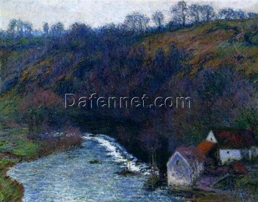 Custom “The Mill at Vervy” Oil Painting, Impressionist Art for Living Room or Office, Made by Dafen Village Artists
